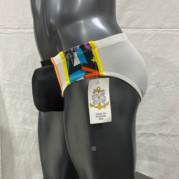 Men’s little boy blue swimwear - Picture 3 of 8